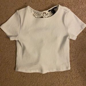 Forever 21 Ribbed Cropped Tee